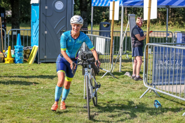 Triathlete in transition 2