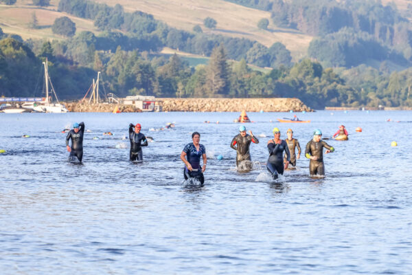 Emerging from the water at Kenmore beach 